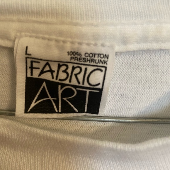 Vintage 90s Fabric Art Women’s Shoes Art B. Michile T-Shirt Size Large - Picture 3 of 6